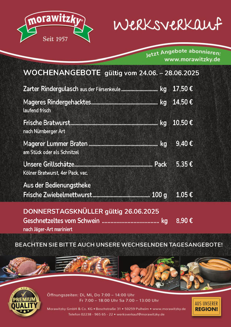 Werksverkauf - Morawitzky